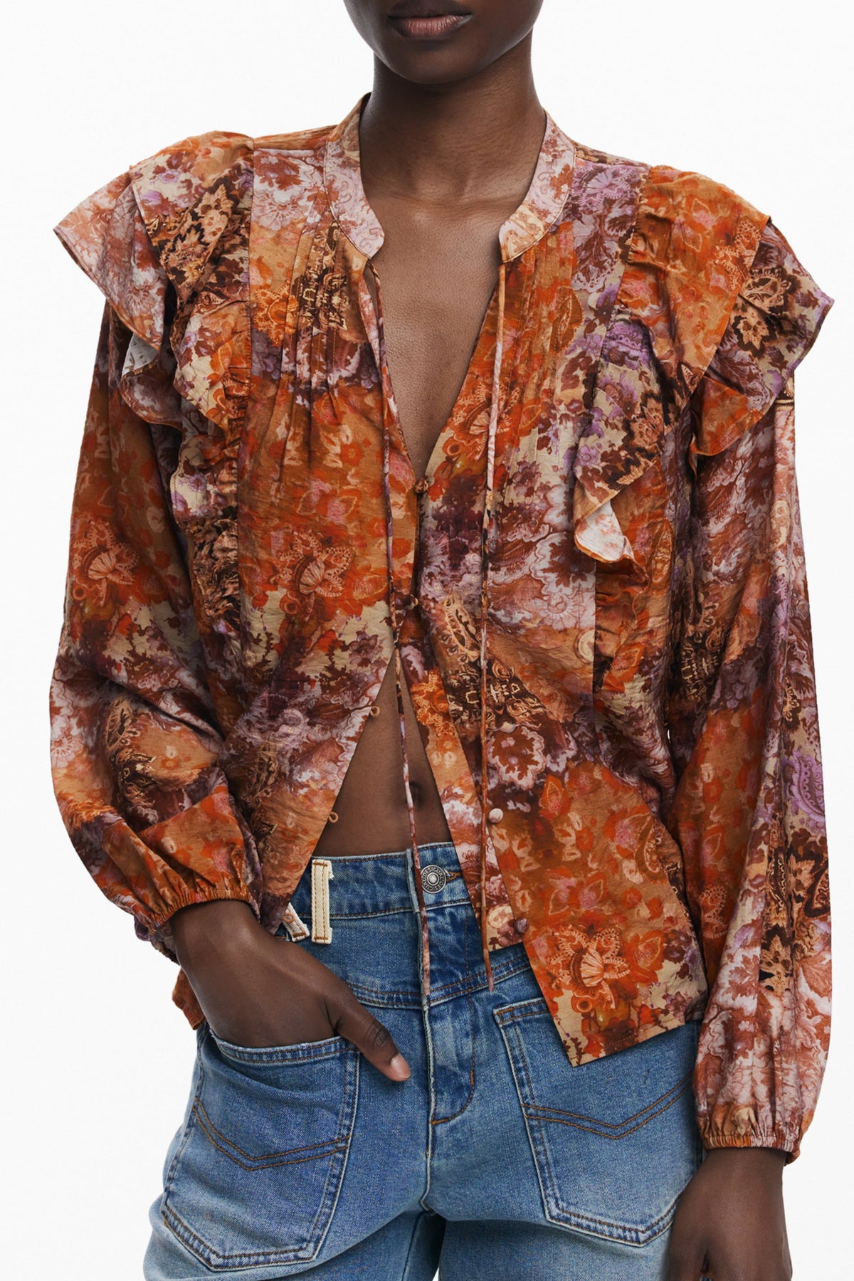 DESIGUAL Women Shirt - Orange