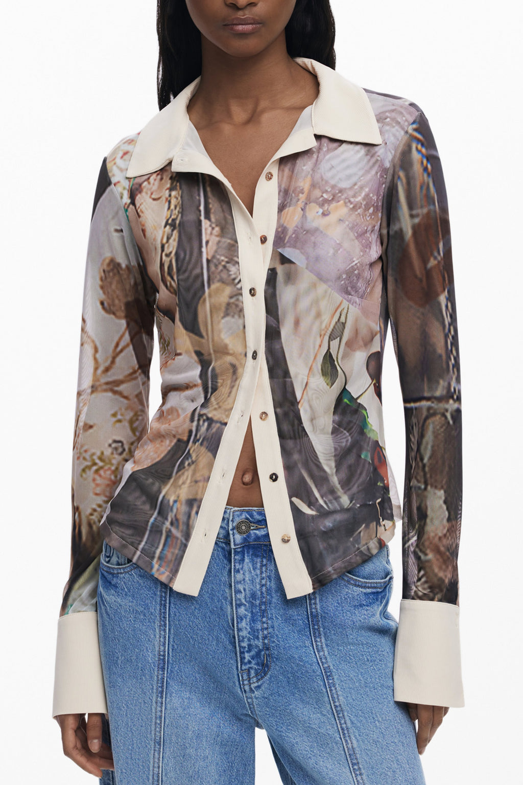 DESIGUAL Women Shirt - Beige