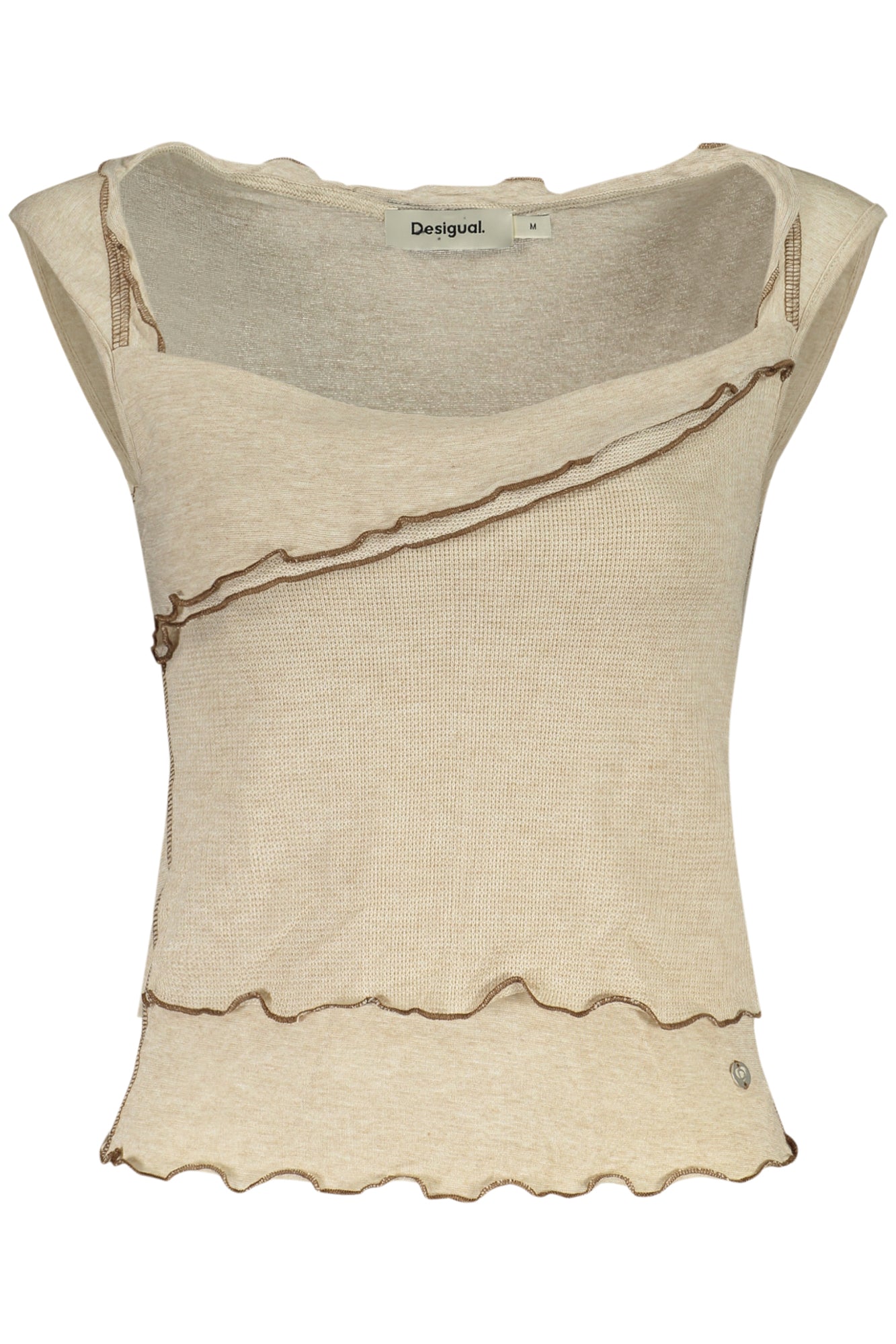 DESIGUAL Women T-Shirt - Beige