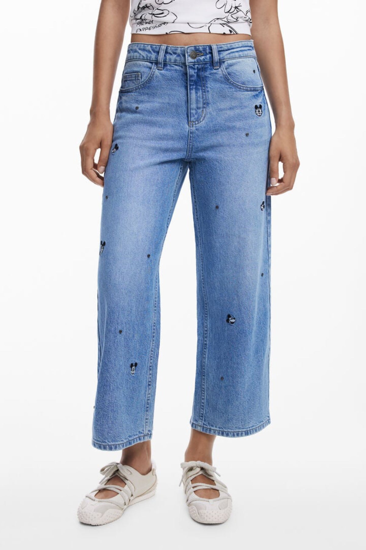 DESIGUAL Women Jeans - Light Blue