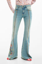 DESIGUAL Women Jeans - Light Blue