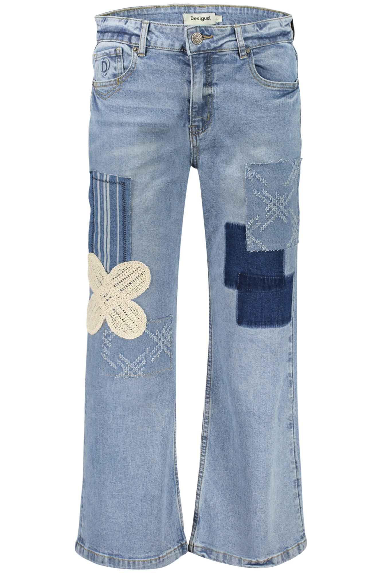 DESIGUAL Women Jeans - Light Blue