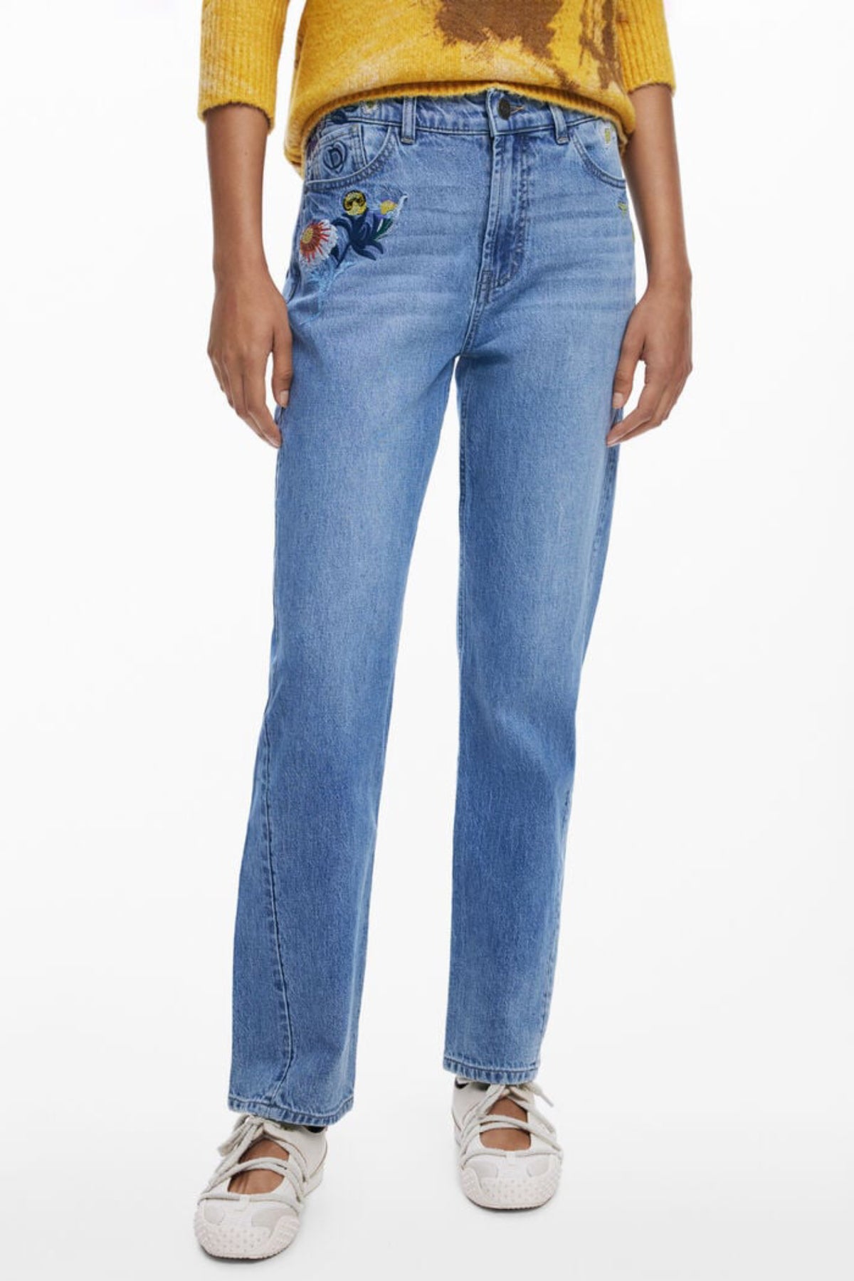 DESIGUAL Women Jeans - Light Blue