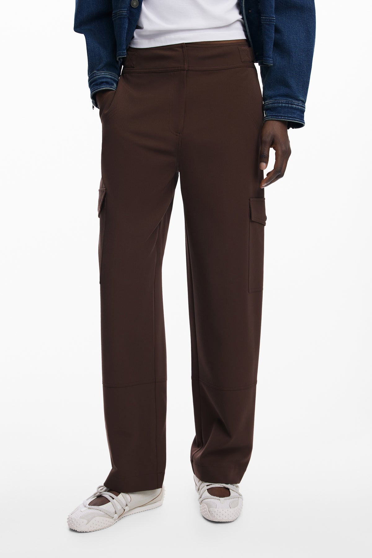 DESIGUAL Women Trousers - Brown