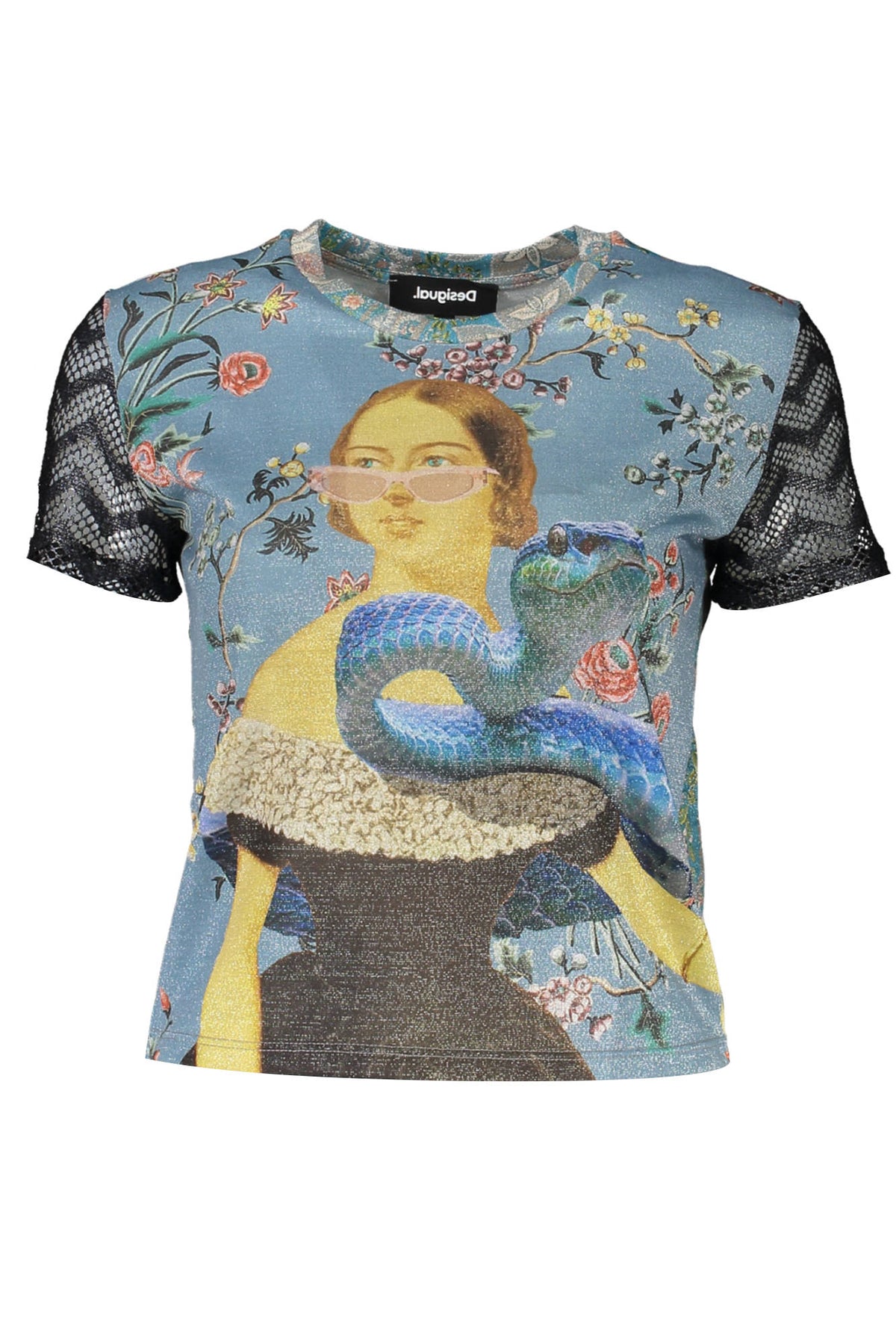 DESIGUAL Women T-Shirt - Light Blue