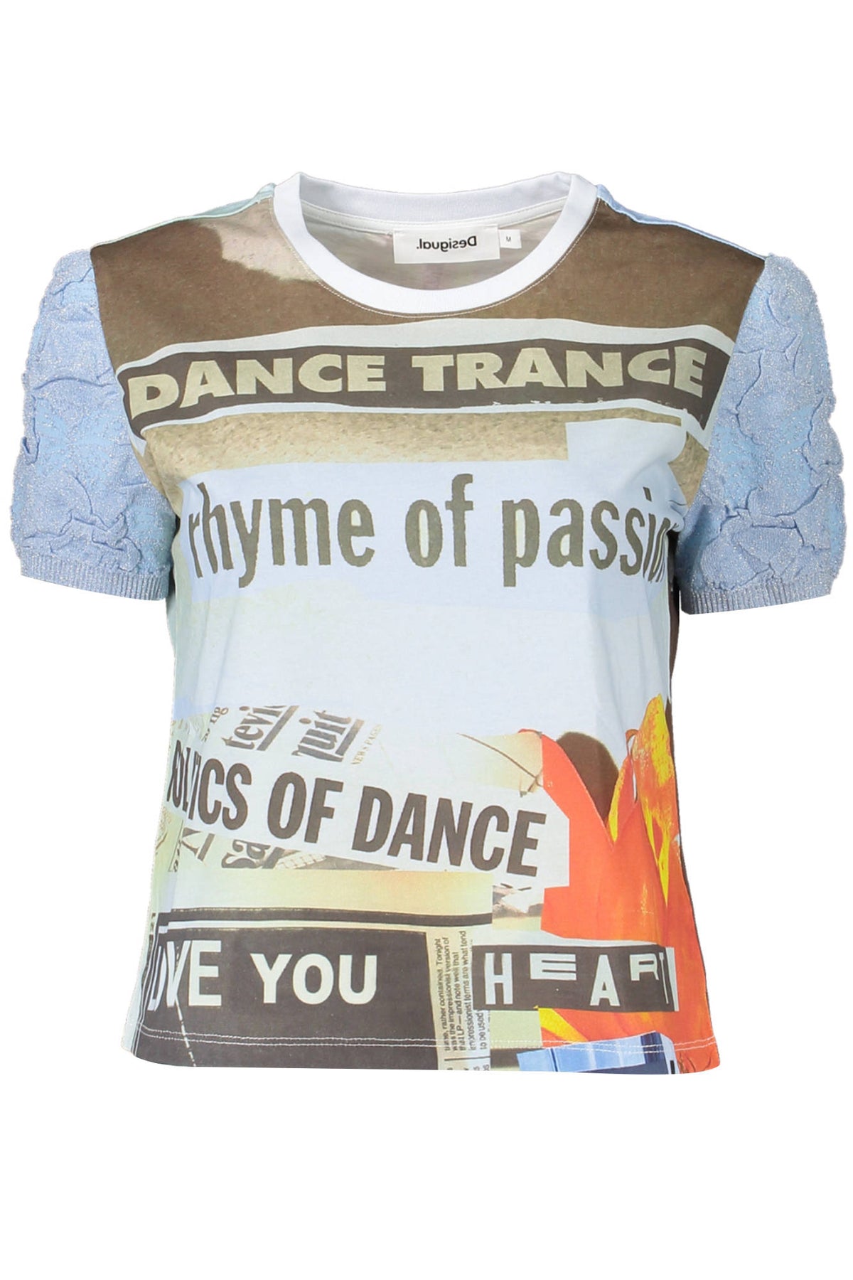 DESIGUAL Women T-Shirt - Light Blue