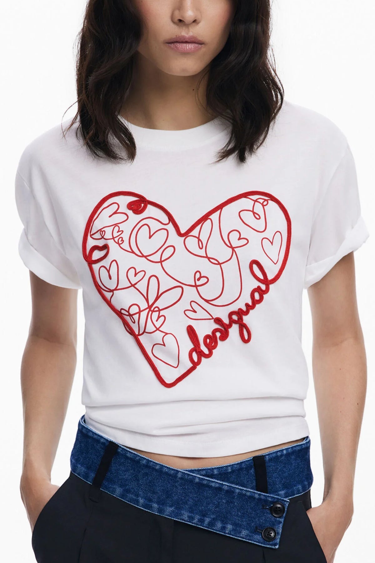 DESIGUAL Women T-Shirt - White