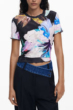 DESIGUAL Women T-Shirt - Black