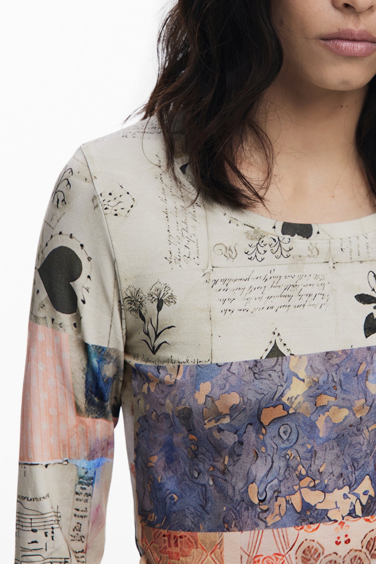 DESIGUAL Women T-Shirt - Beige