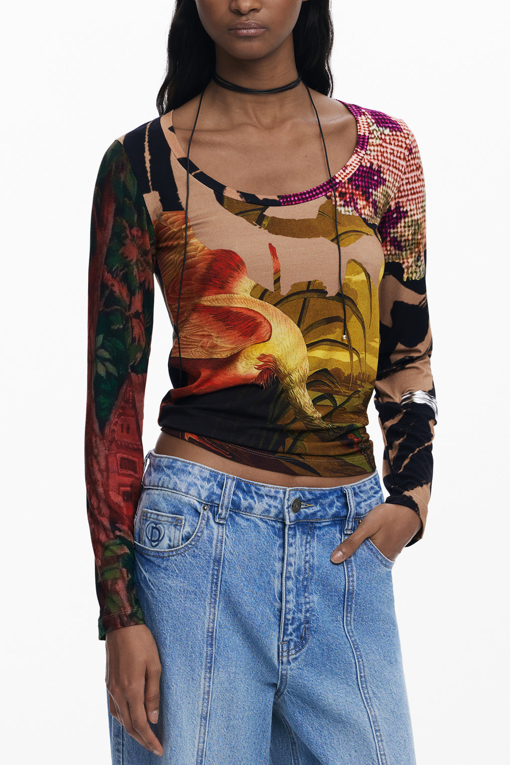DESIGUAL Women T-Shirt - Brown