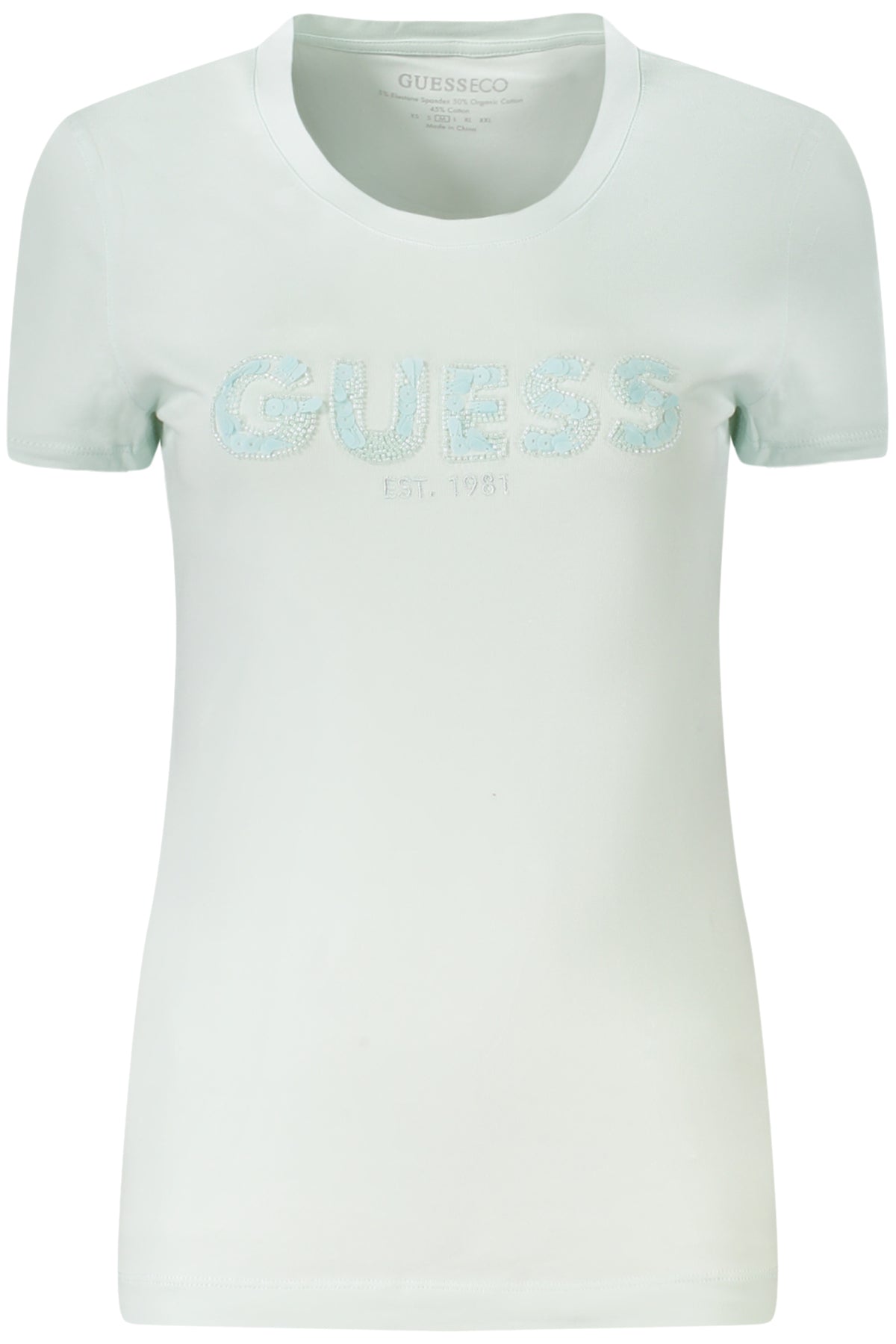 GUESS Women T-Shirt - Light Blue