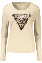 GUESS Women T-Shirt - Beige