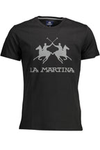 LA MARTINA Men T-Shirt - Black